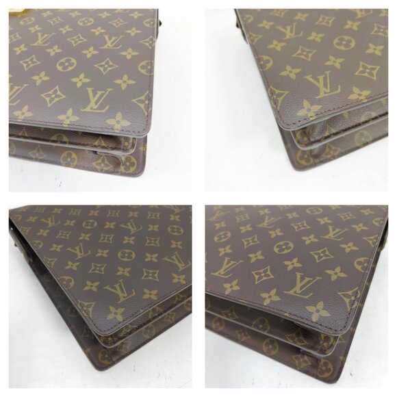 Authentic Louis Vuitton Brief Case Brown Monogram mn1129-111825 - Picture 9 of 16